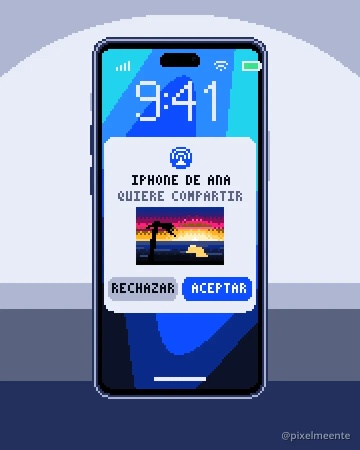 Fotograma: llega un AirDrop sin wifi ni señal