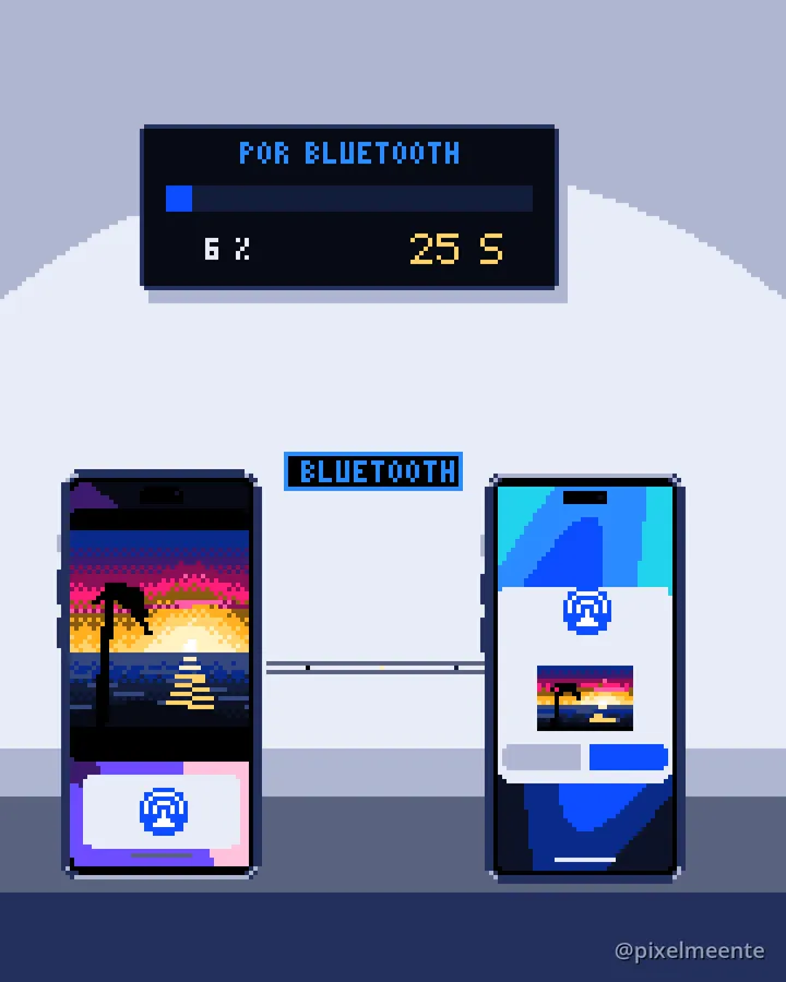 Fotograma: por Bluetooth una foto tardaría medio minuto