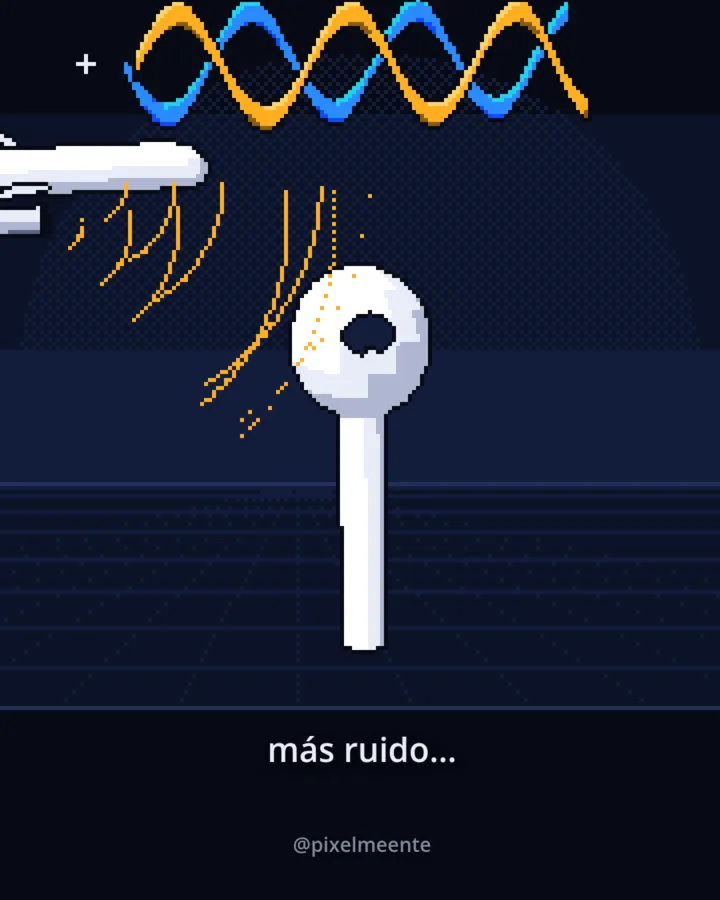 Fotograma: los AirPods en un avión