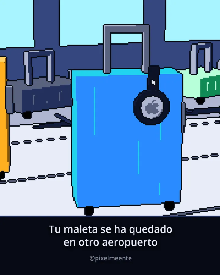 Fotograma: una maleta con un AirTag