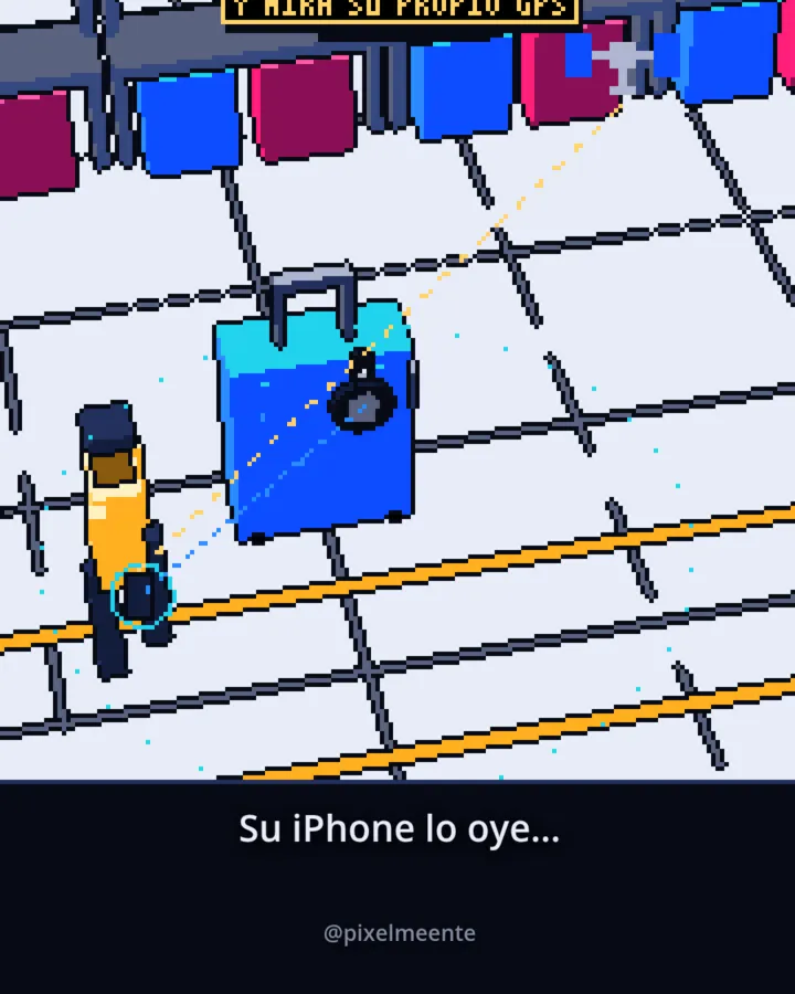 Fotograma: un iPhone desconocido recoge la señal
