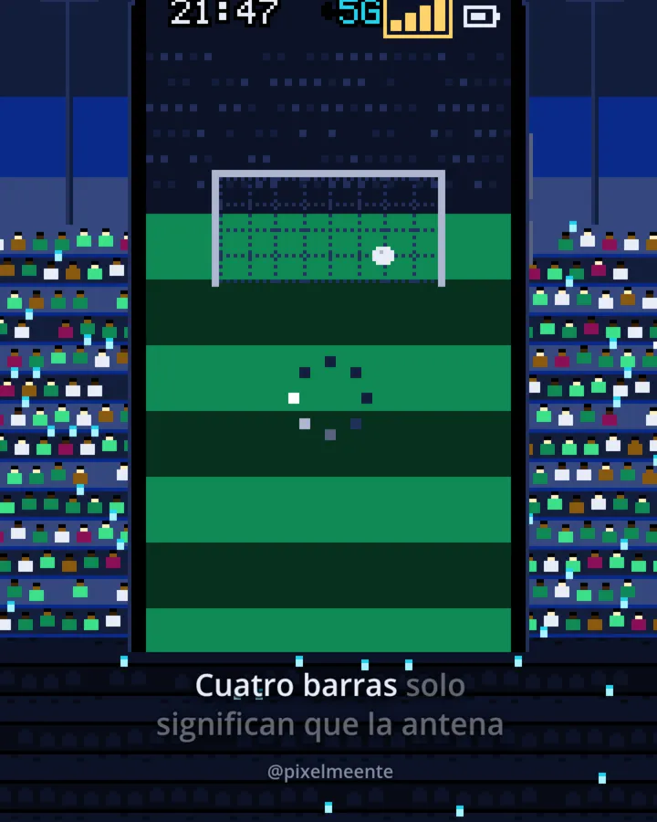 Fotograma: el pico de datos al final del partido
