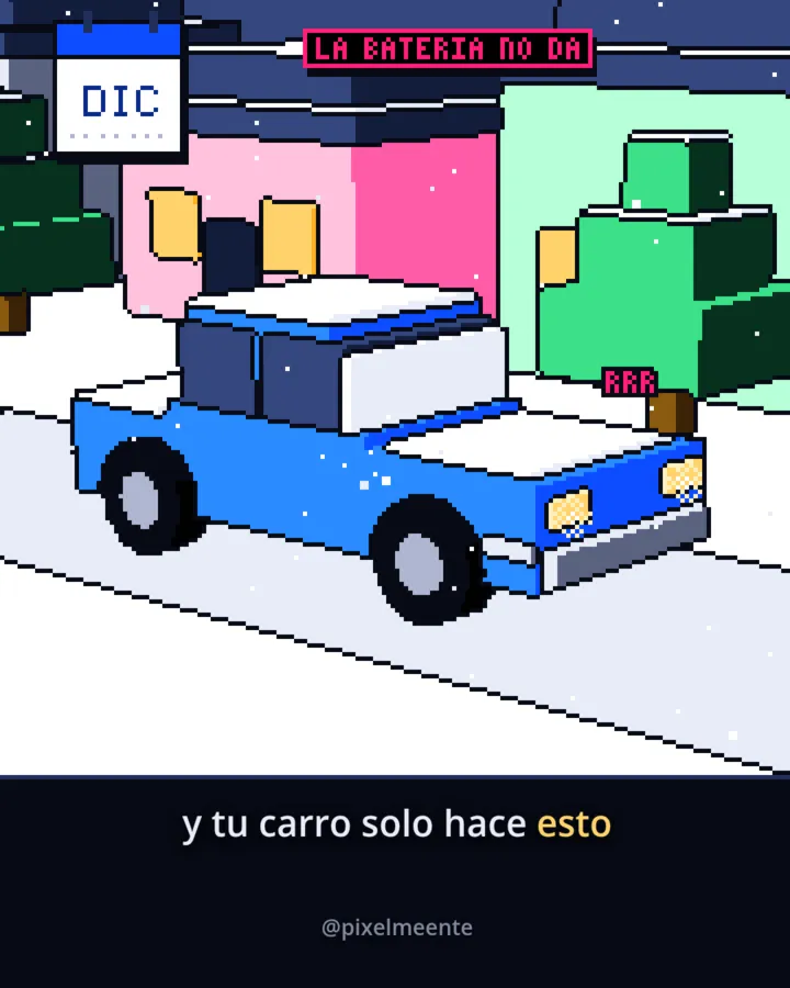 Fotograma: el coche que no arranca una mañana fría