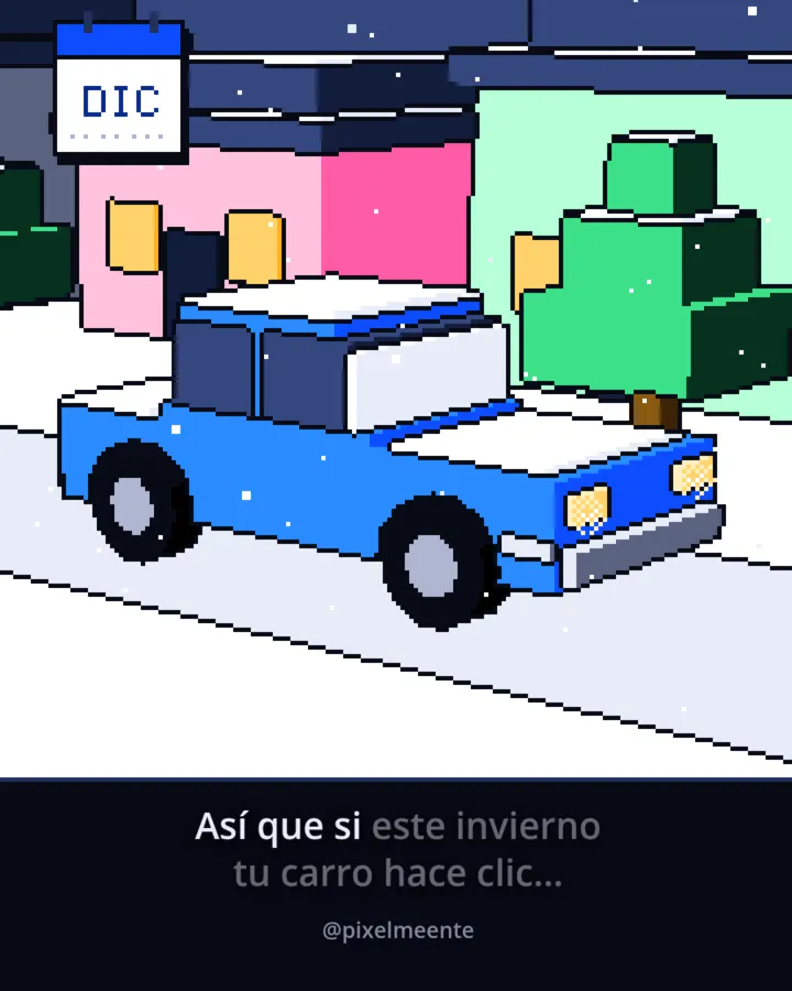 Fotograma: comprobar la batería con un voltímetro